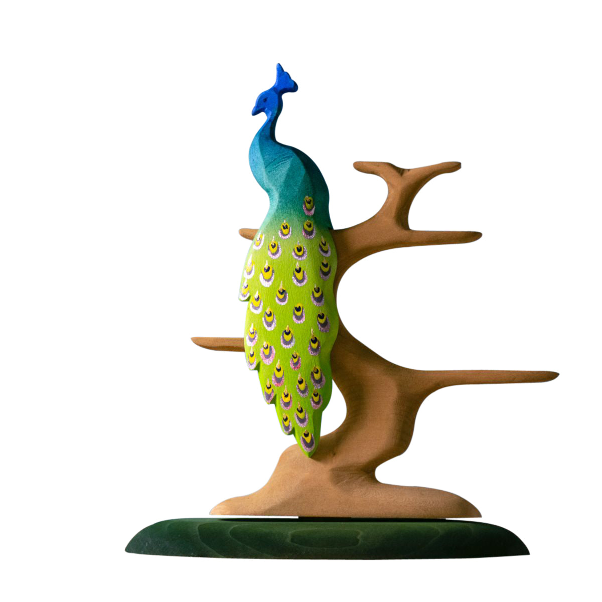 wooden-peacock